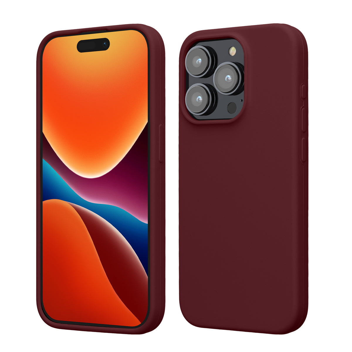 kwmobile Phone Case for iPhone 15 Pro - Silicone Cover - Wireless Charging