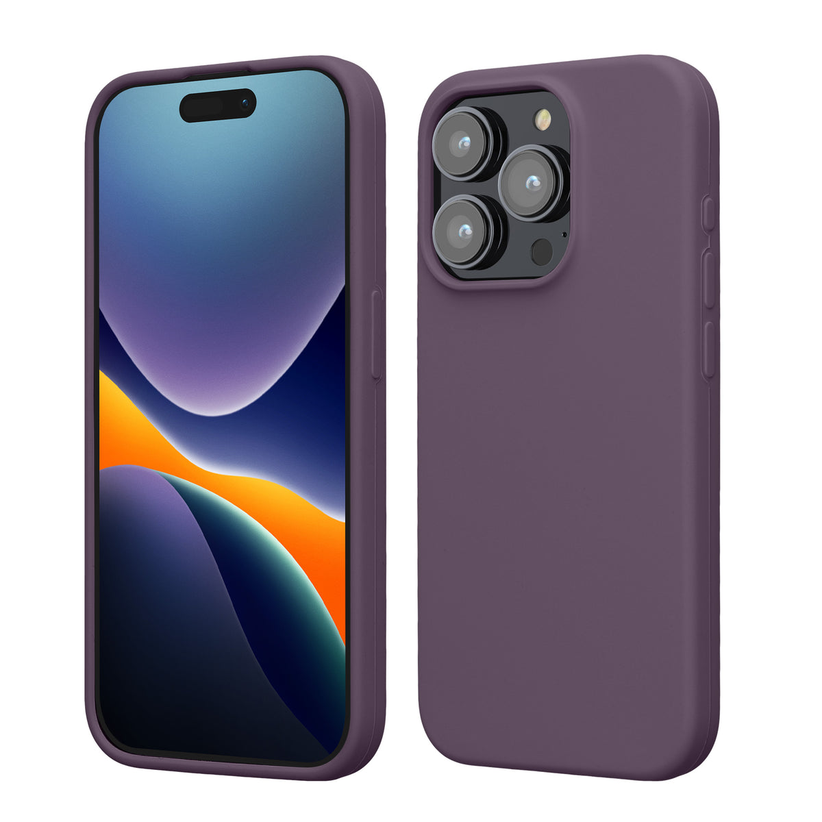 kwmobile Phone Case for iPhone 15 Pro - Silicone Cover - Wireless Charging