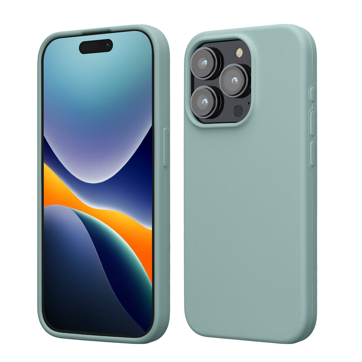 kwmobile Phone Case for iPhone 15 Pro - Silicone Cover - Wireless Charging