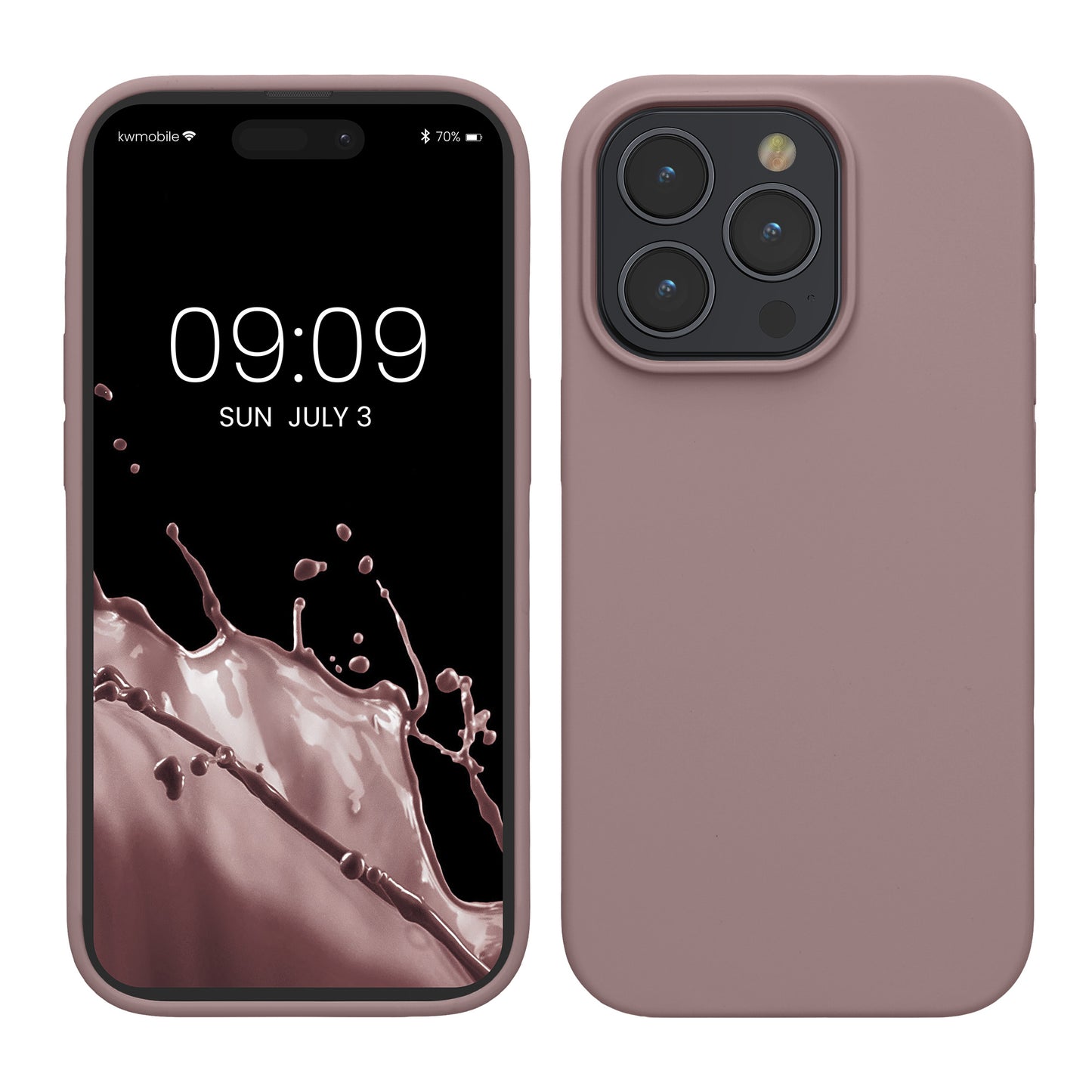 kwmobile Phone Case for iPhone 15 Pro - Silicone Cover - Wireless Charging