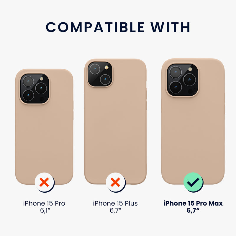 kwmobile Phone Case for iPhone 15 Pro Max Wireless Charging