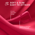 kwmobile Case Compatible with iPhone 15 Pro Case - Soft and Slim Silicone Phone Cover - Shock Absorbing Flexible Case