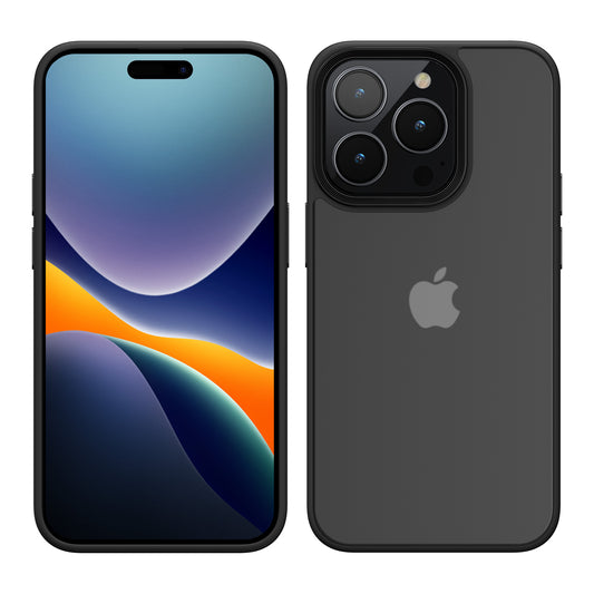 kwmobile Case Compatible with iPhone 15 Pro Case - Clear Hard Case - Shockproof Phone Cover Made of Soft TPU Silicone