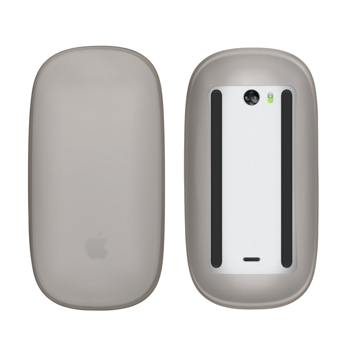 kwmobile Silikon Schutzhülle kompatibel mit Apple Magic Mouse 1 / 2 Hülle - PC Maus Cover aus softem Silikon - Schwarz Schwarz  
