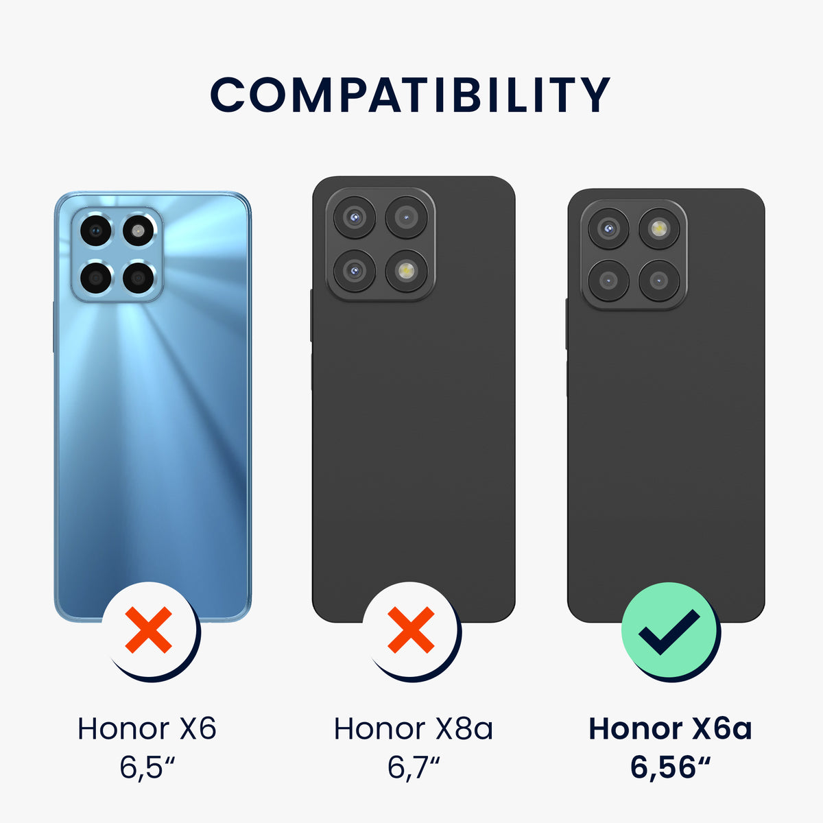 Case compatible with HONOR X6a
