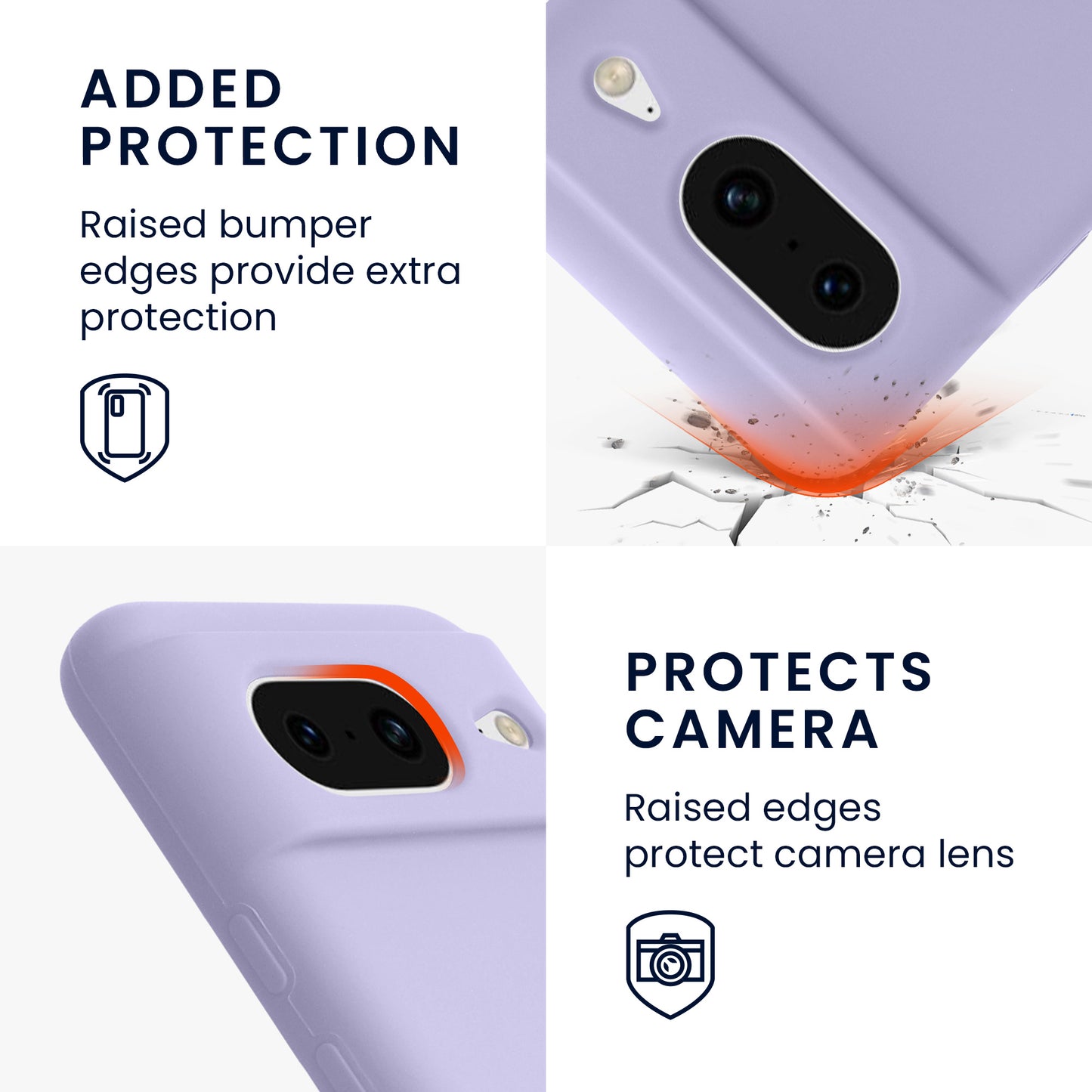 kwmobile Phone Case for Google Pixel 8 Case Wireless Charging