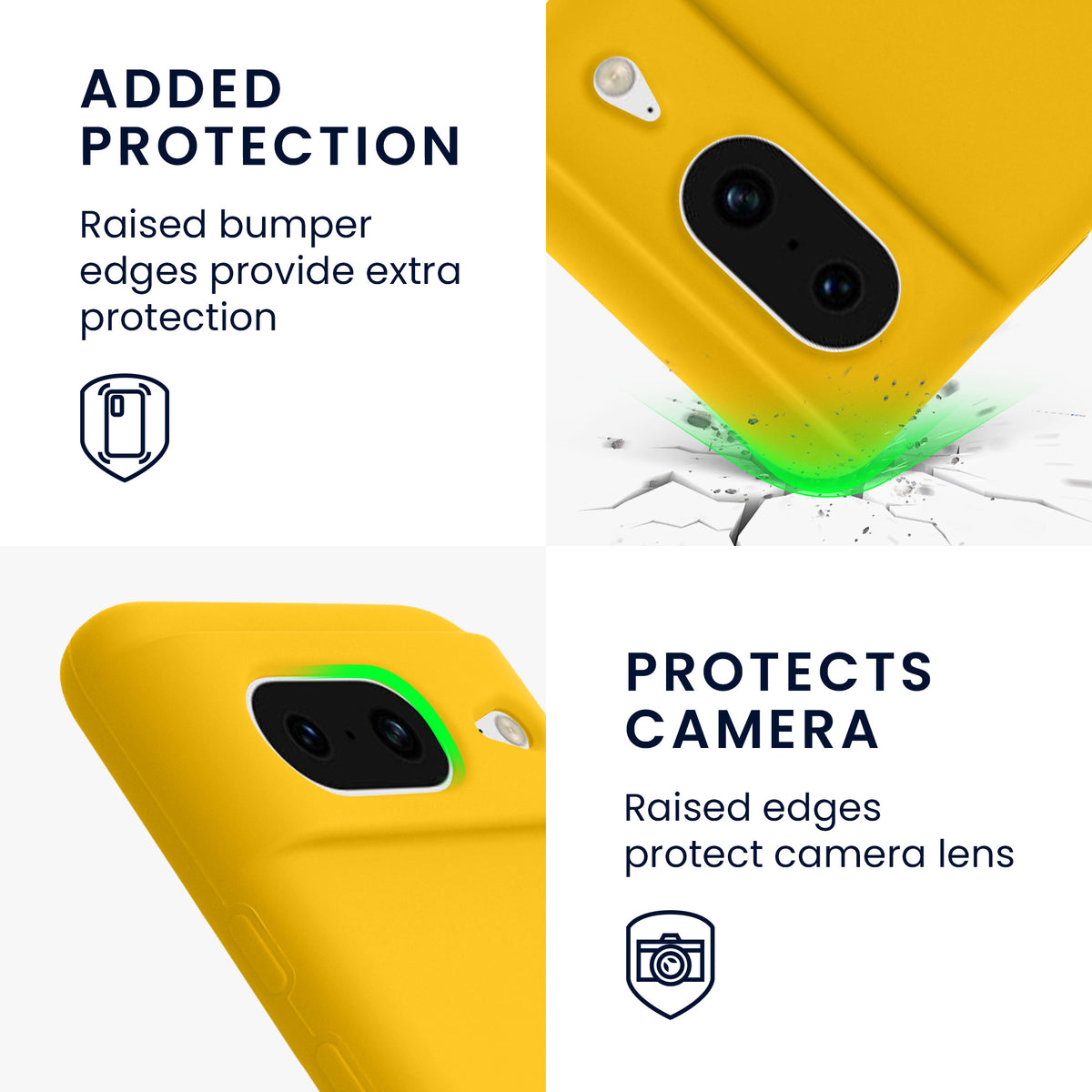 kwmobile Phone Case for Google Pixel 8 Case Wireless Charging
