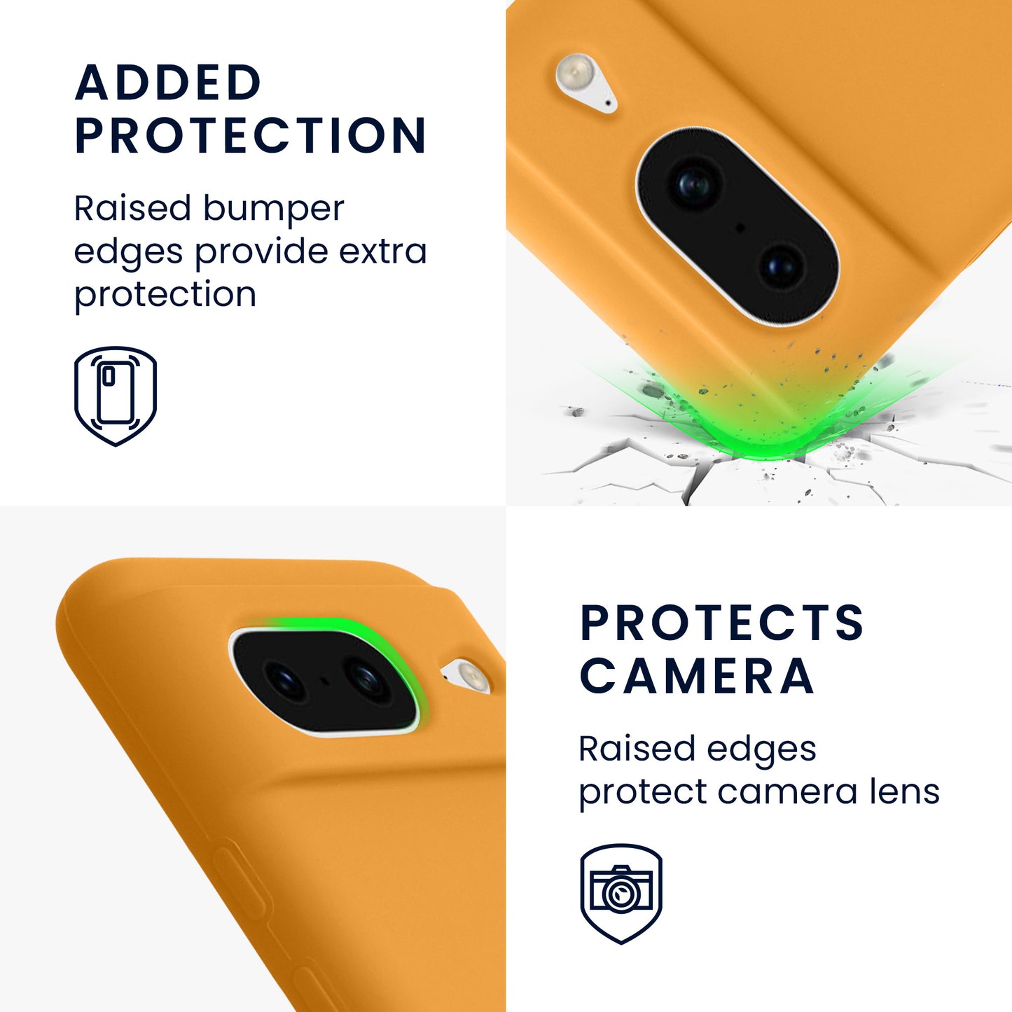 kwmobile Phone Case for Google Pixel 8 Case Wireless Charging