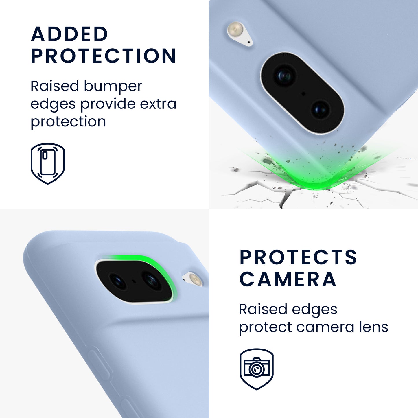 kwmobile Phone Case for Google Pixel 8 Case Wireless Charging