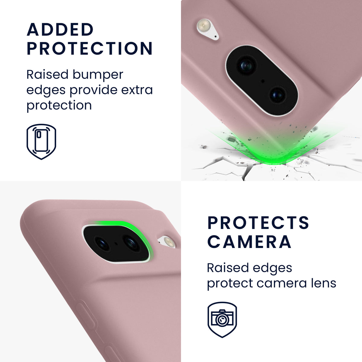 kwmobile Phone Case for Google Pixel 8 Case Wireless Charging