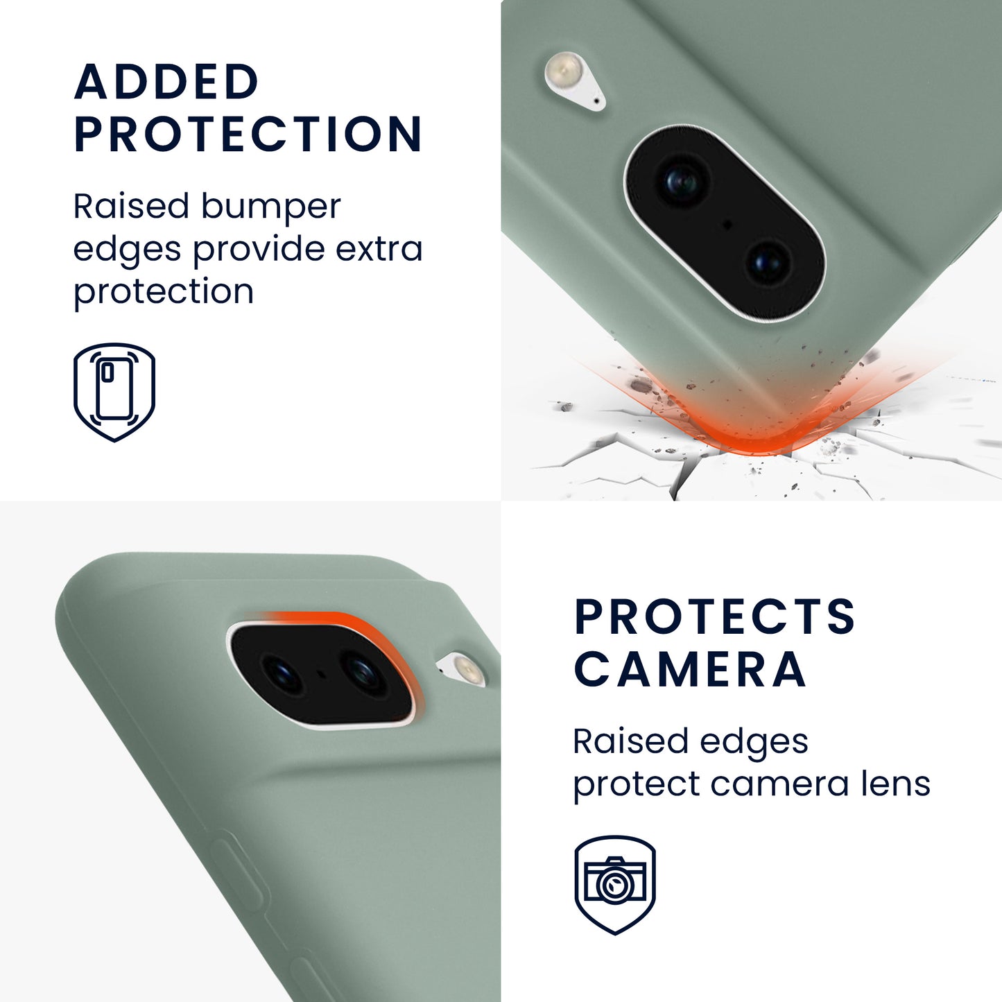 kwmobile Phone Case for Google Pixel 8 Case Wireless Charging