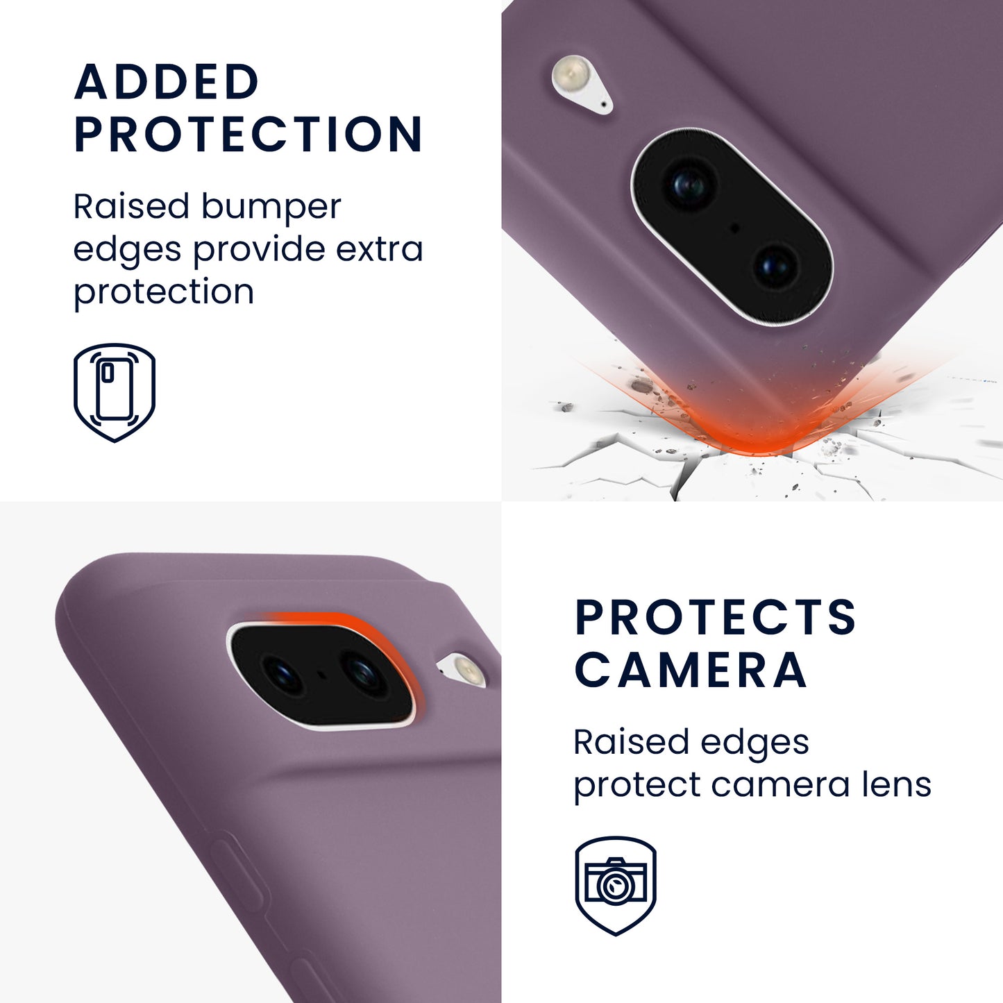 kwmobile Phone Case for Google Pixel 8 Case Wireless Charging