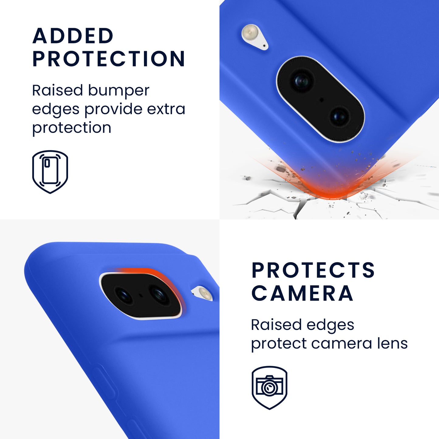 kwmobile Phone Case for Google Pixel 8 Case Wireless Charging