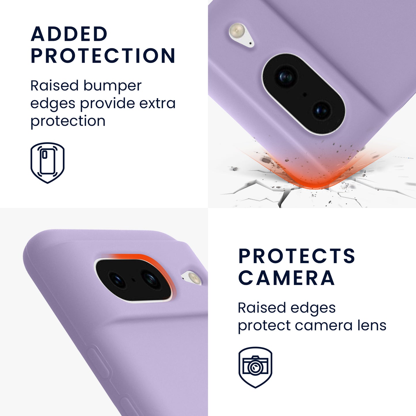 kwmobile Phone Case for Google Pixel 8 Case Wireless Charging