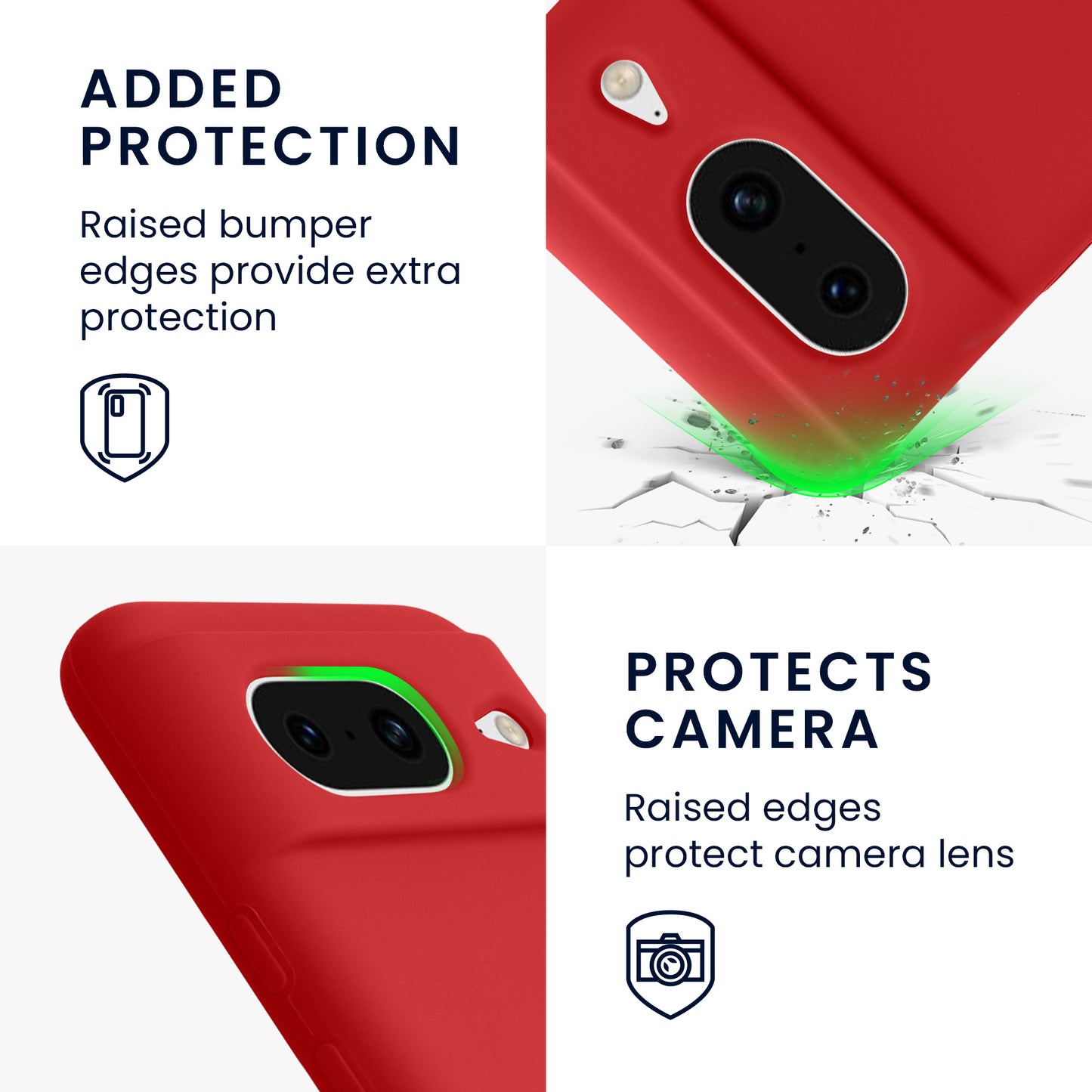 kwmobile Phone Case for Google Pixel 8 Case Wireless Charging
