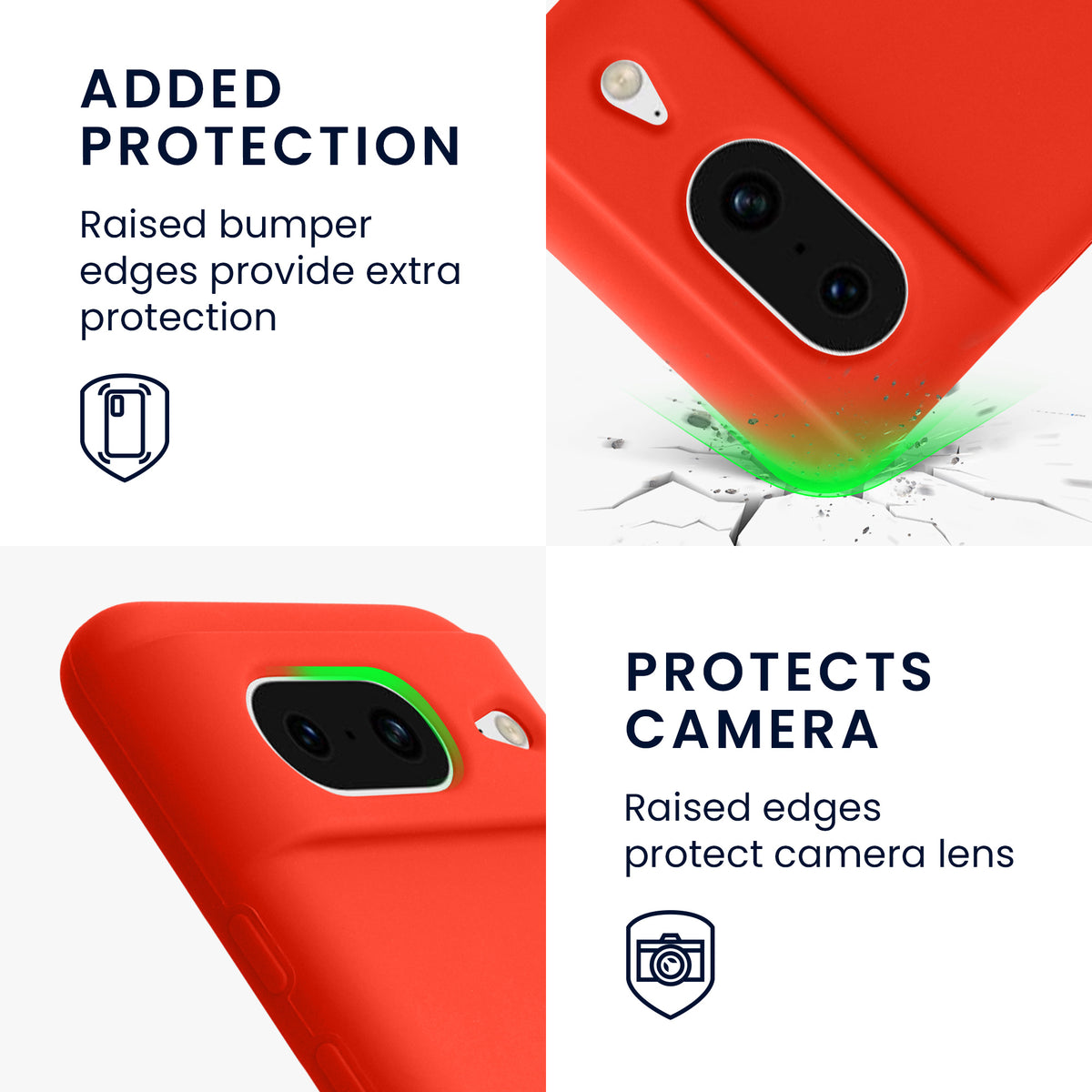kwmobile Phone Case for Google Pixel 8 Case Wireless Charging