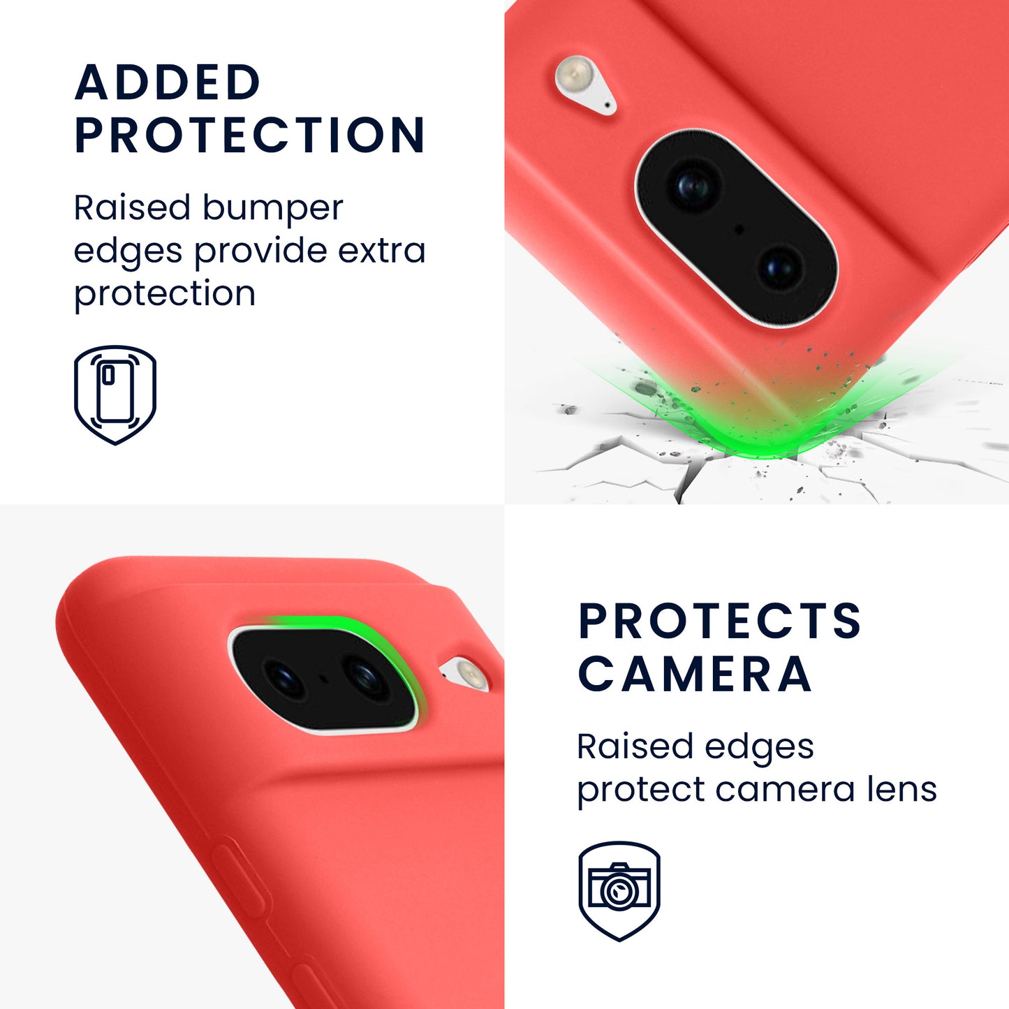 kwmobile Phone Case for Google Pixel 8 Case Wireless Charging