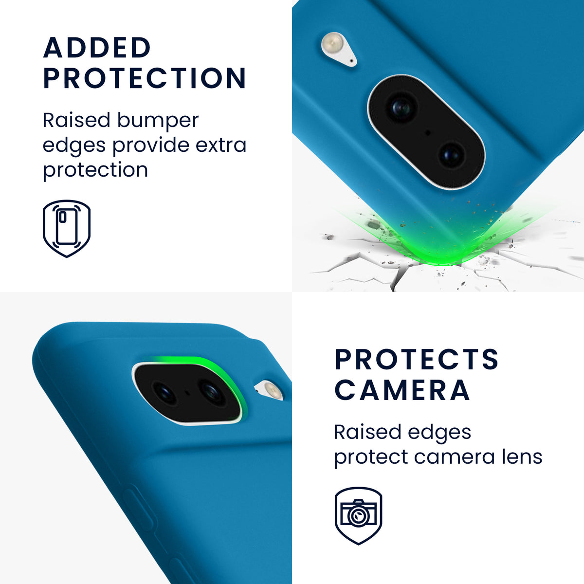 kwmobile Phone Case for Google Pixel 8 Case Wireless Charging
