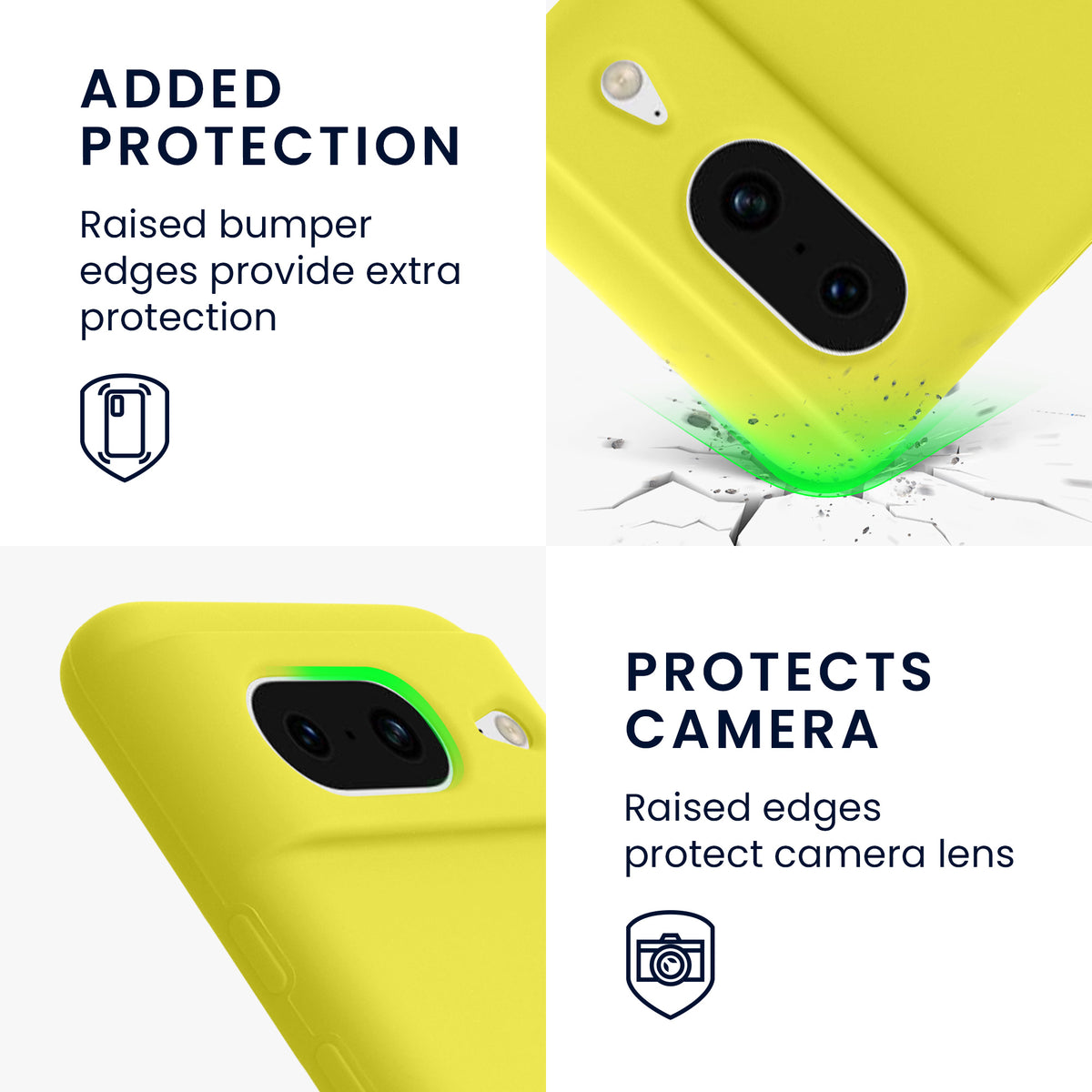 kwmobile Phone Case for Google Pixel 8 Case Wireless Charging