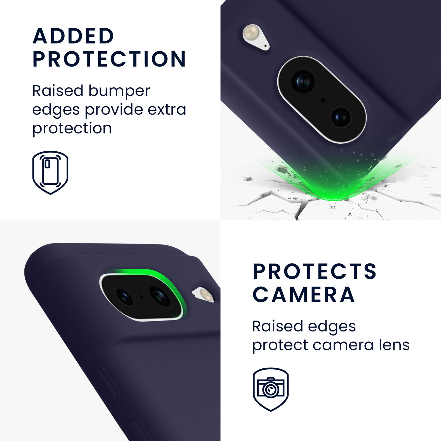 kwmobile Phone Case for Google Pixel 8 Case Wireless Charging
