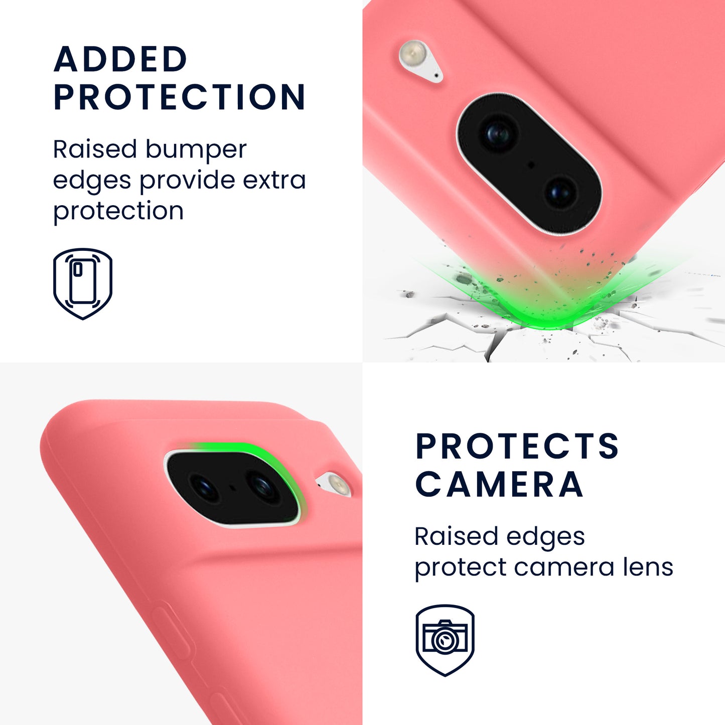 kwmobile Phone Case for Google Pixel 8 Case Wireless Charging