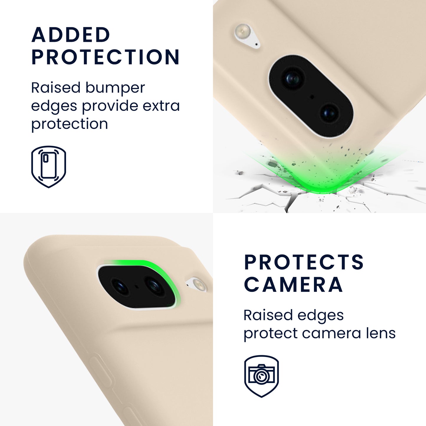 kwmobile Phone Case for Google Pixel 8 Case Wireless Charging