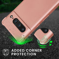 Google Pixel 7 Pro Necklace Phone Case Rose Gold Metallic