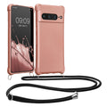 Google Pixel 7 Pro Necklace Phone Case Rose Gold Metallic
