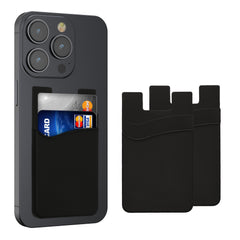 3x Stick-on Card Holder for Credit Cards 5.7 x 9.8 cm for up to 4 Cards