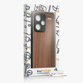 Wooden Case with TPU Bumper for Xiaomi Redmi Note 13 Pro+ 5G / Redmi Note 13 Pro Plus 5G