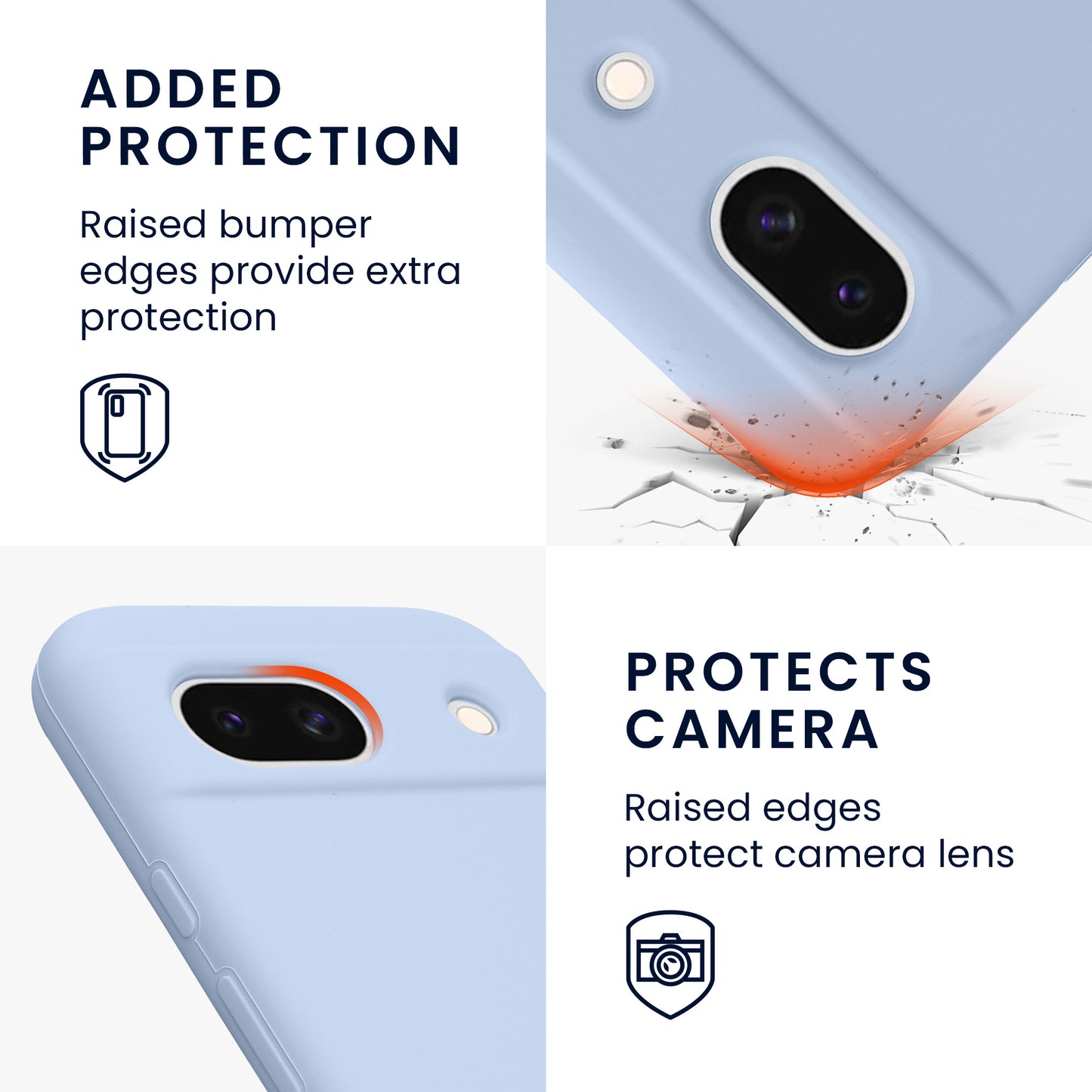 kwmobile Phone Case for Google Pixel 8a - Wireless Charging
