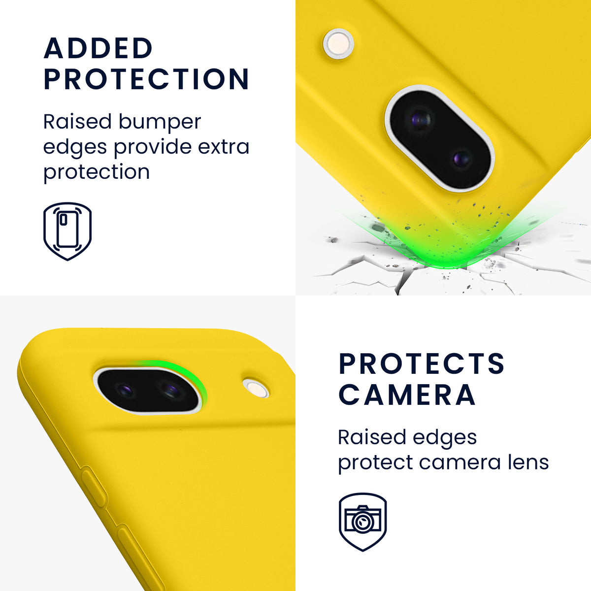 kwmobile Phone Case for Google Pixel 8a - Wireless Charging