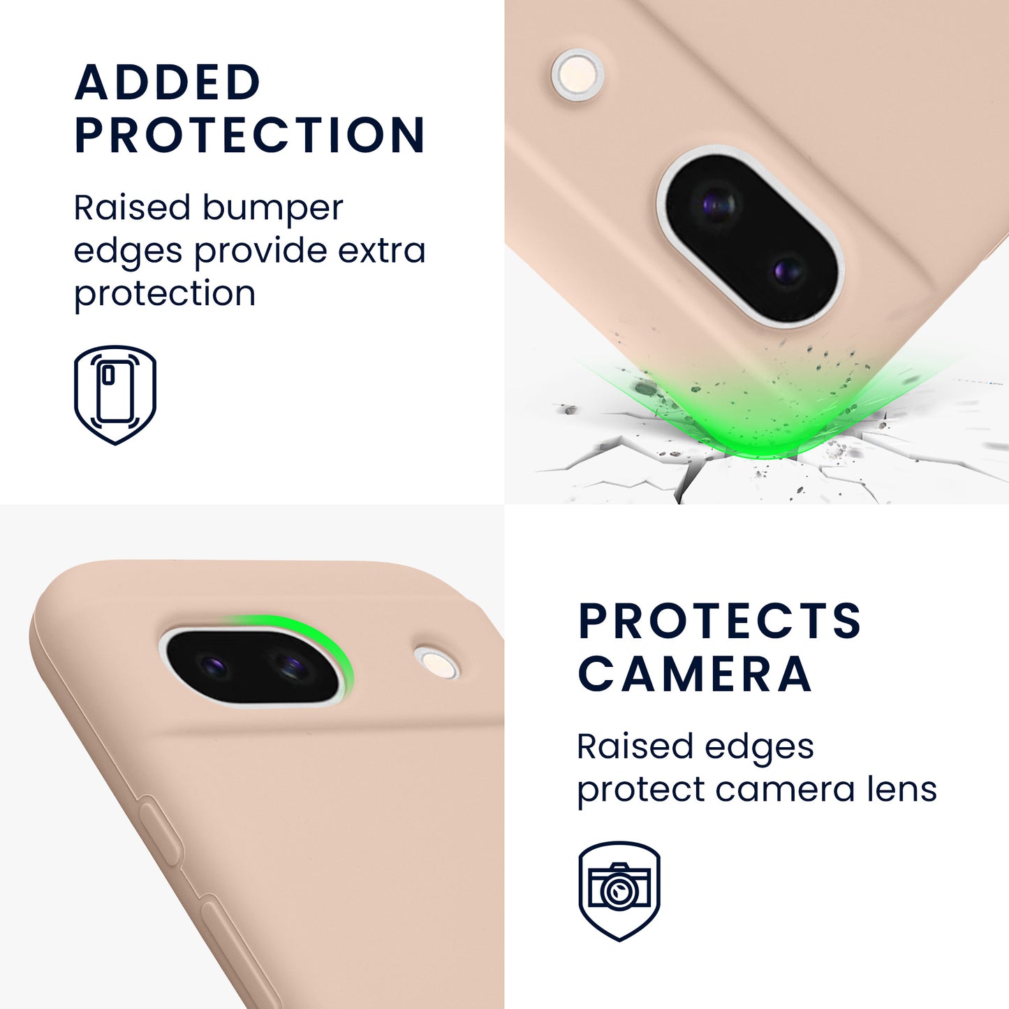 kwmobile Phone Case for Google Pixel 8a - Wireless Charging