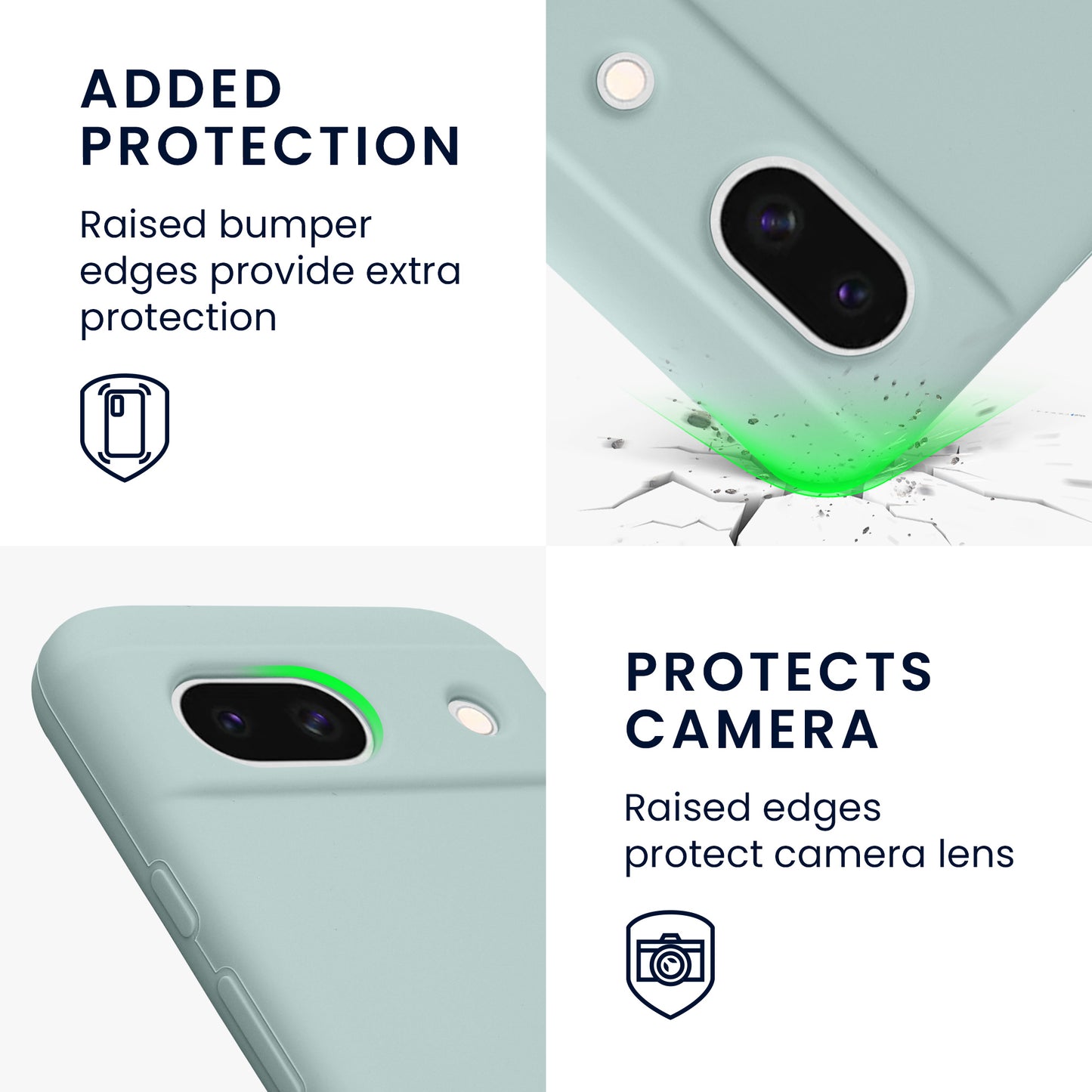 kwmobile Phone Case for Google Pixel 8a - Wireless Charging