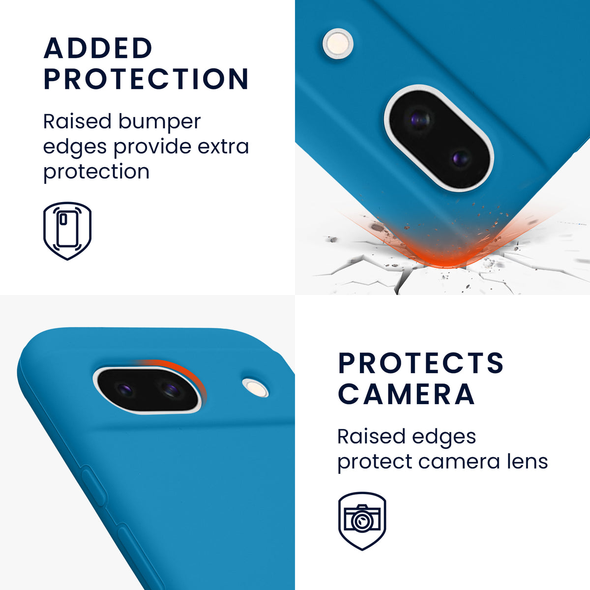 kwmobile Phone Case for Google Pixel 8a - Wireless Charging