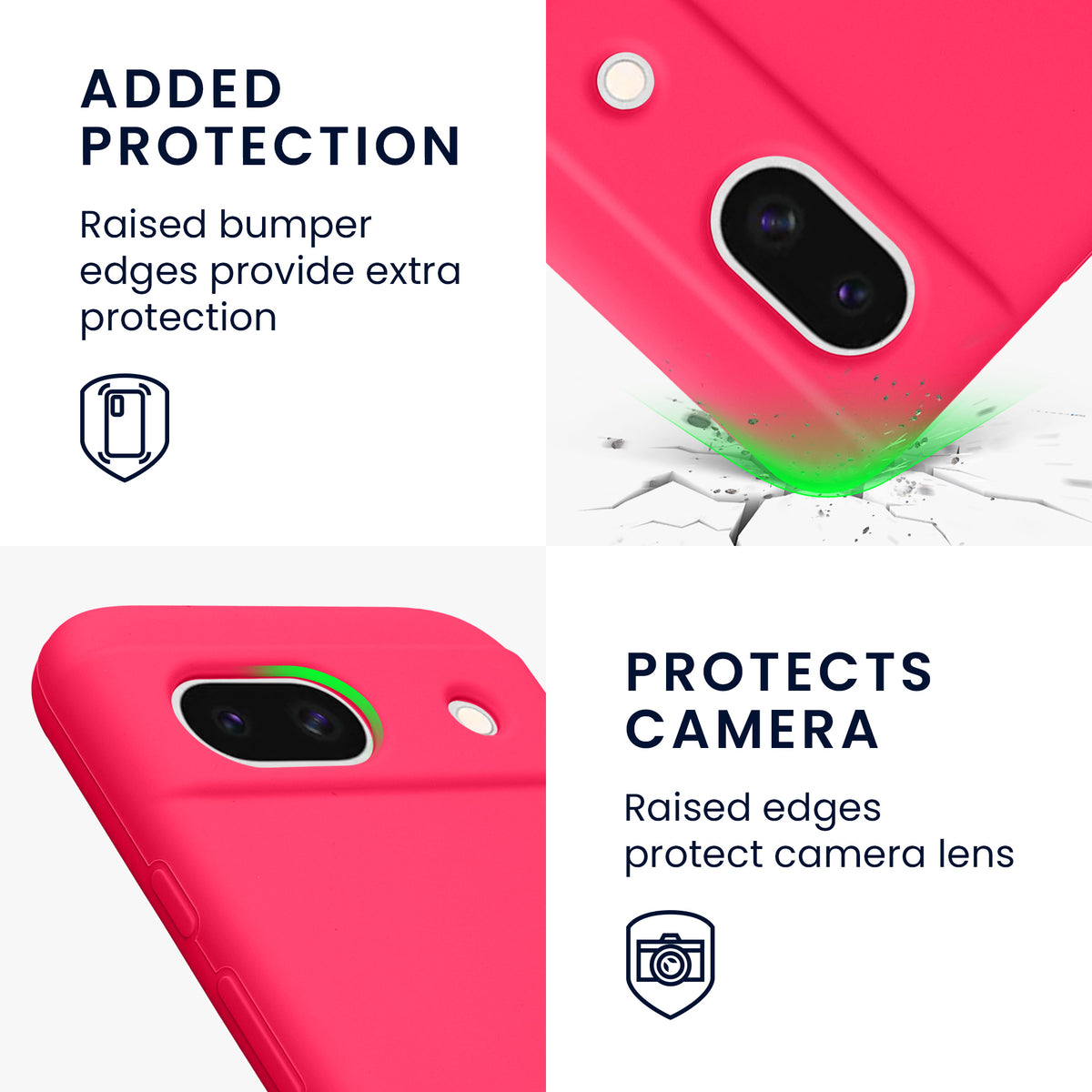 kwmobile Phone Case for Google Pixel 8a - Wireless Charging