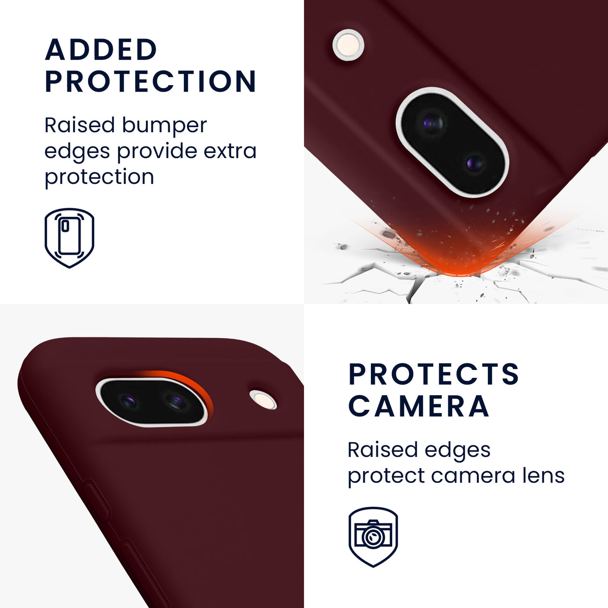kwmobile Phone Case for Google Pixel 8a - Wireless Charging