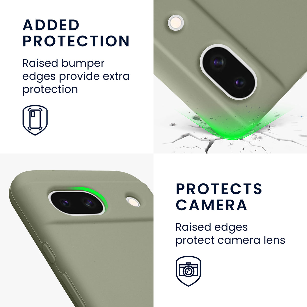 kwmobile Phone Case for Google Pixel 8a - Wireless Charging