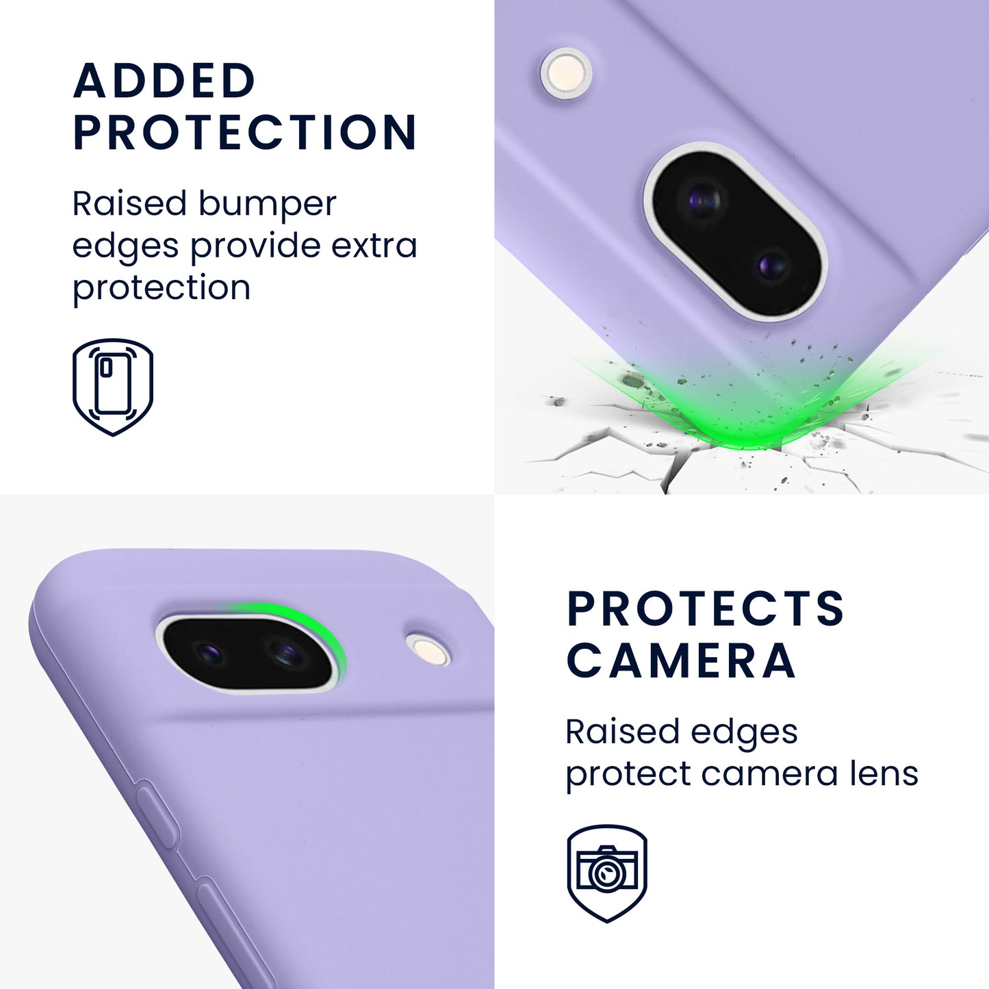kwmobile Phone Case for Google Pixel 8a - Wireless Charging