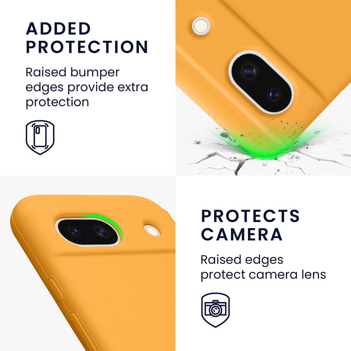 kwmobile Phone Case for Google Pixel 8a - Wireless Charging