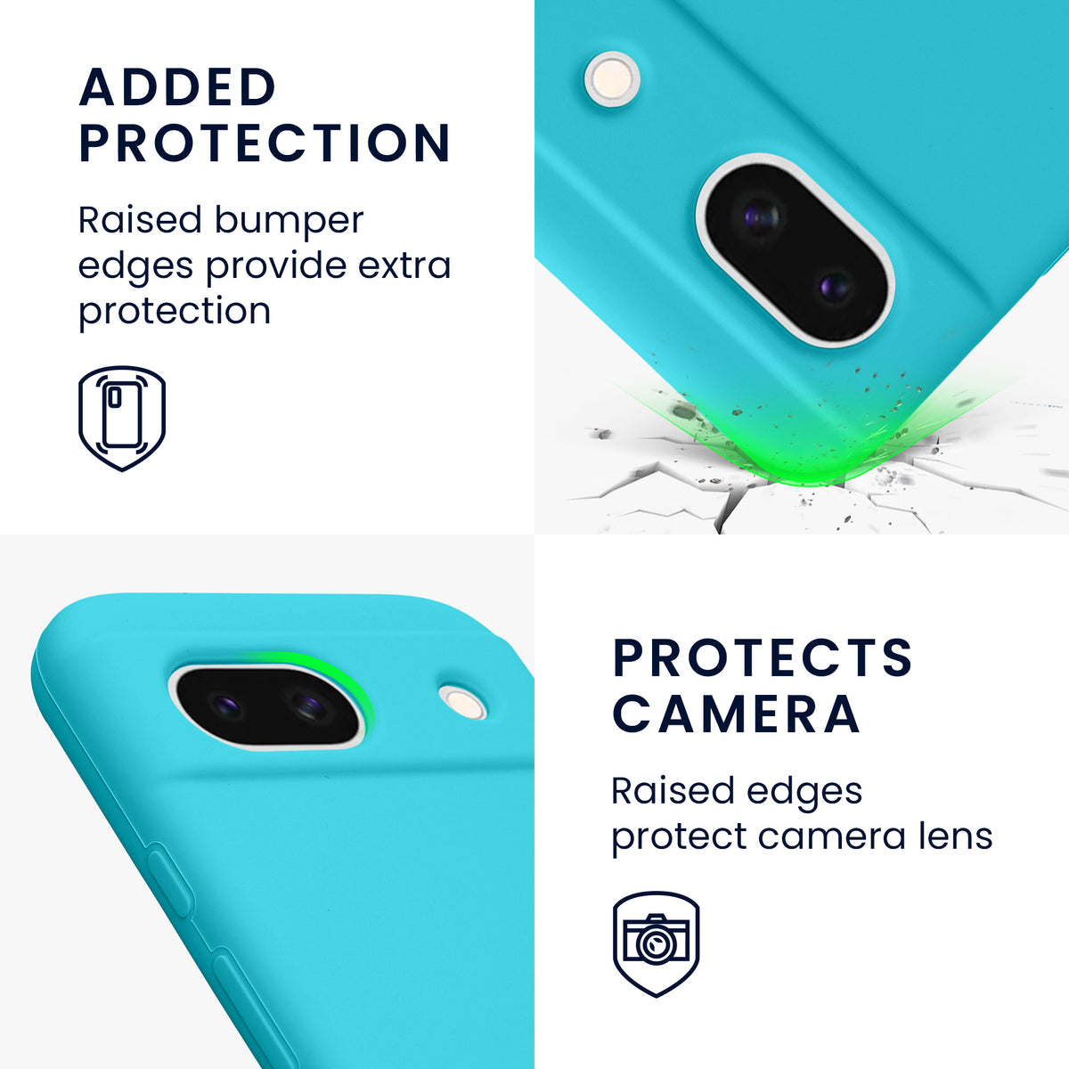 kwmobile Phone Case for Google Pixel 8a - Wireless Charging