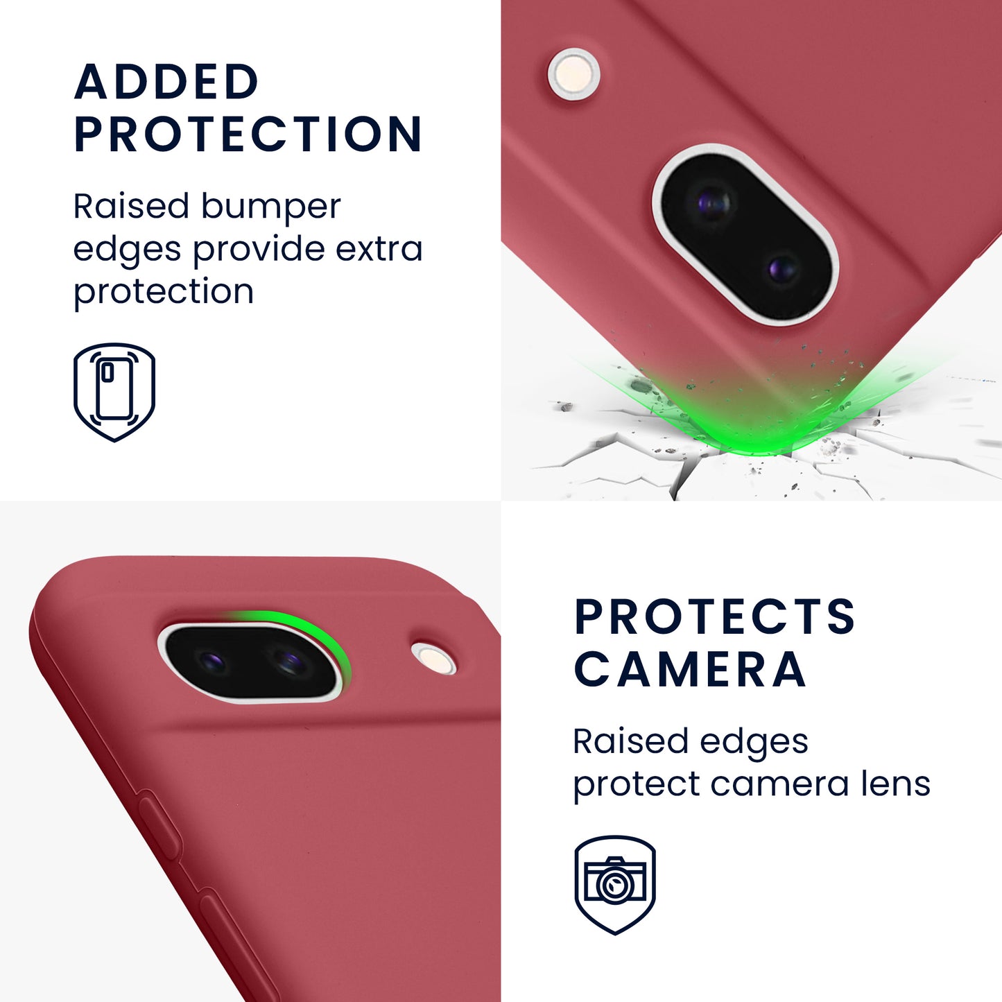 kwmobile Phone Case for Google Pixel 8a - Wireless Charging