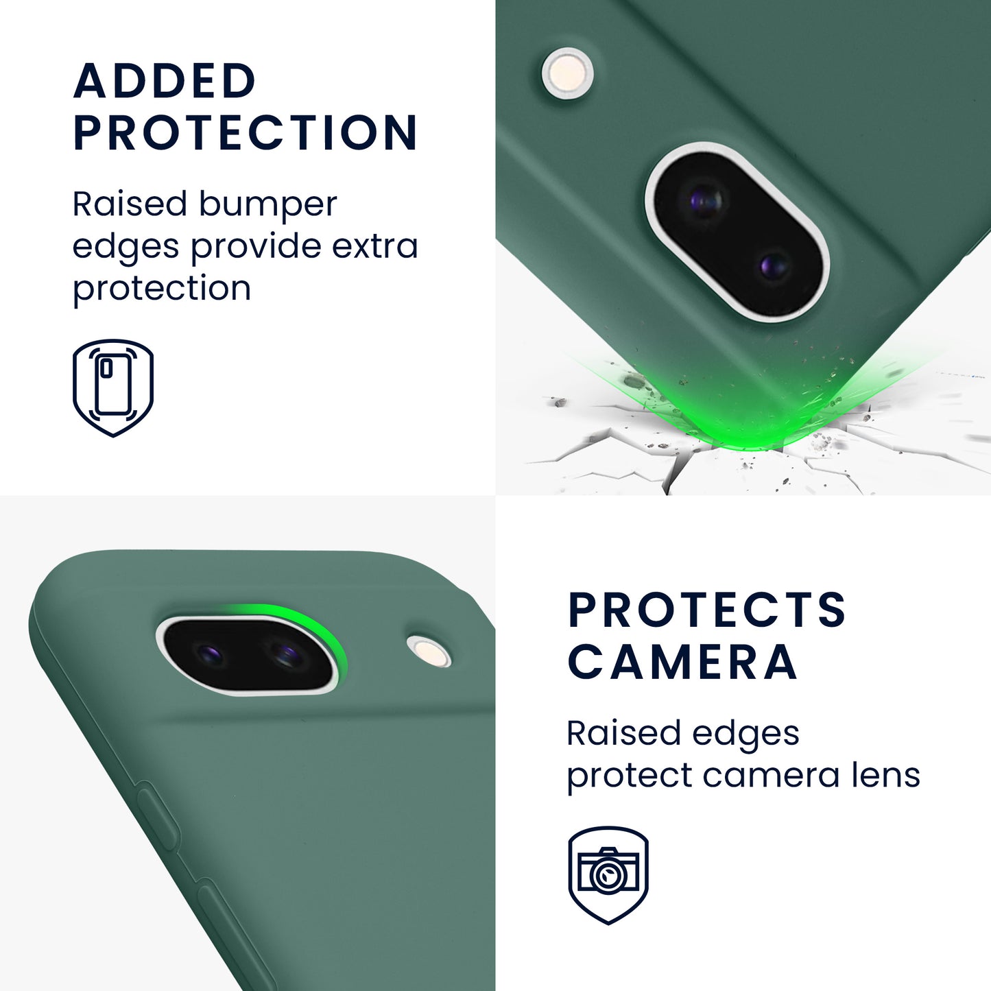 kwmobile Phone Case for Google Pixel 8a - Wireless Charging