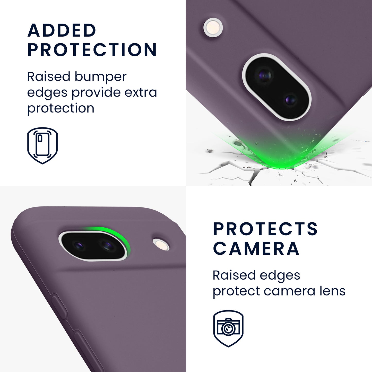 kwmobile Phone Case for Google Pixel 8a - Wireless Charging