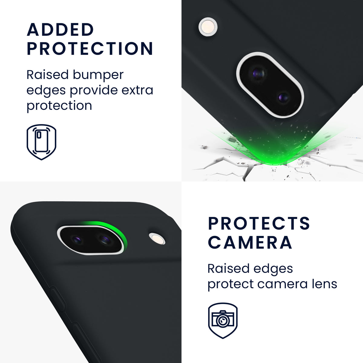 kwmobile Phone Case for Google Pixel 8a - Wireless Charging