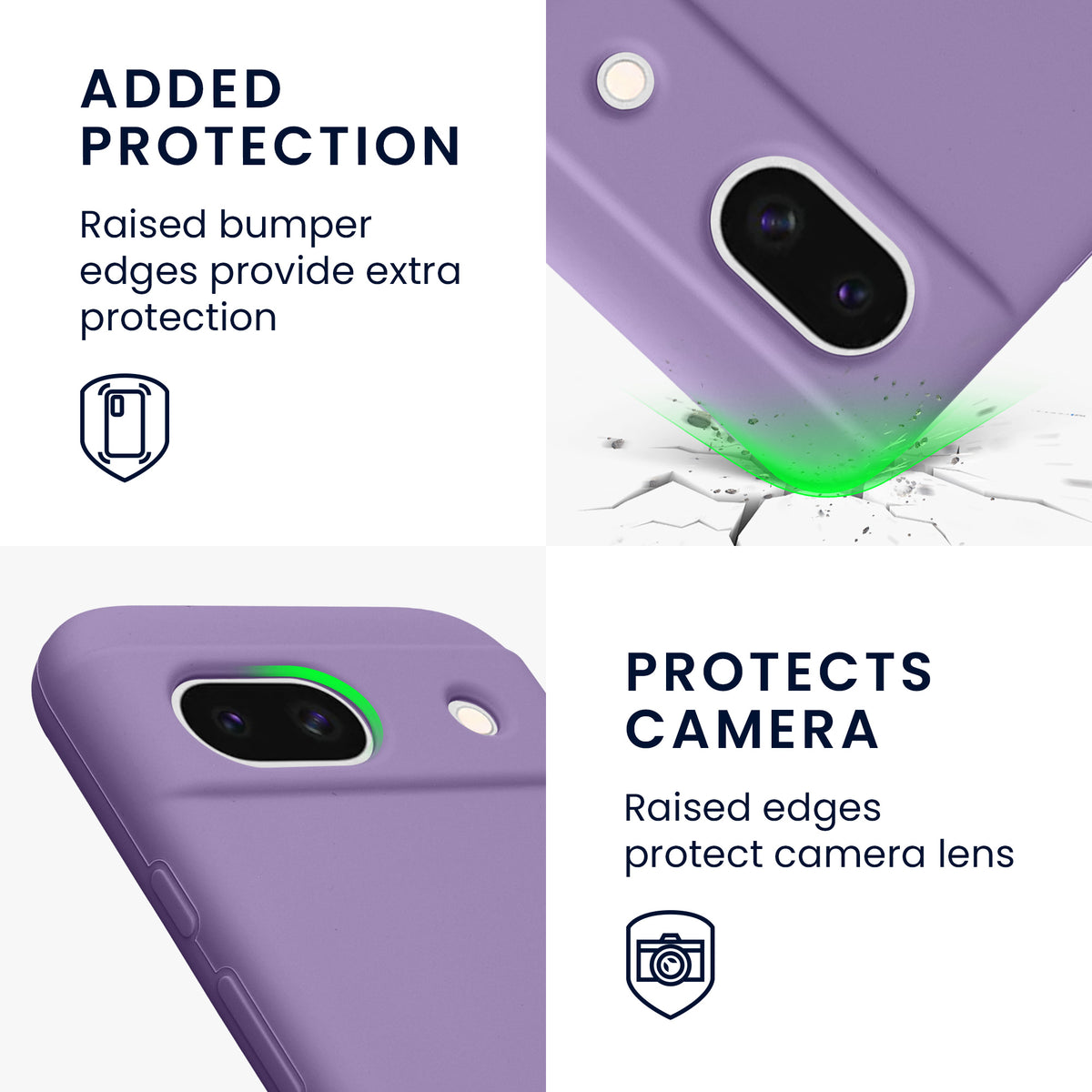 kwmobile Phone Case for Google Pixel 8a - Wireless Charging