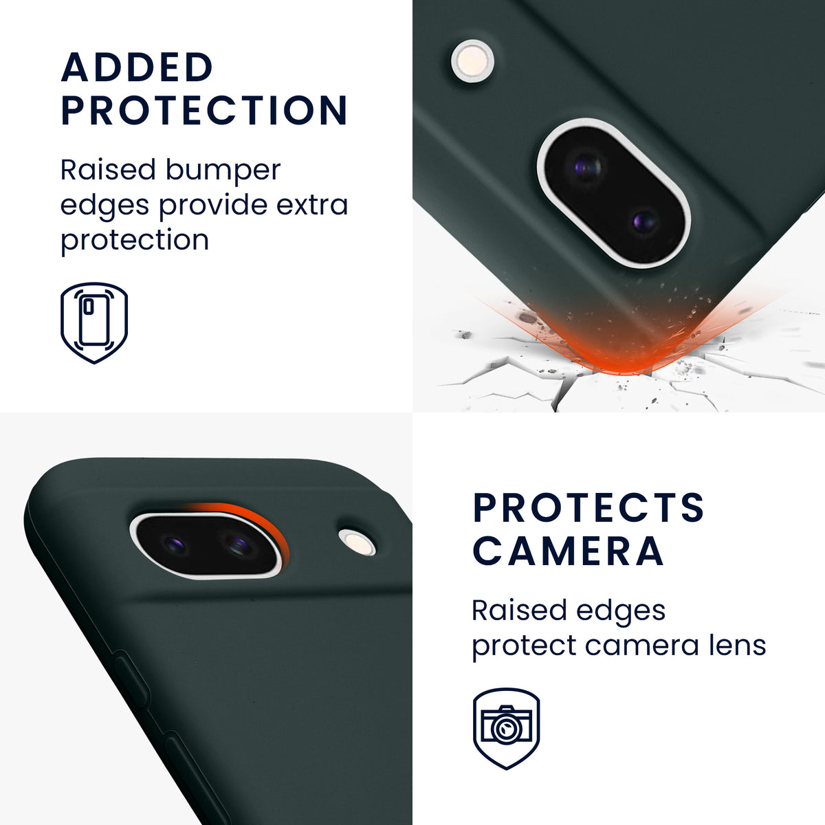 kwmobile Phone Case for Google Pixel 8a - Wireless Charging