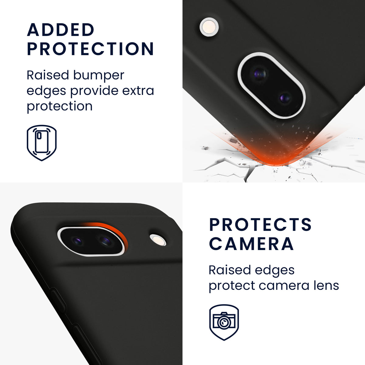 kwmobile Phone Case for Google Pixel 8a - Wireless Charging