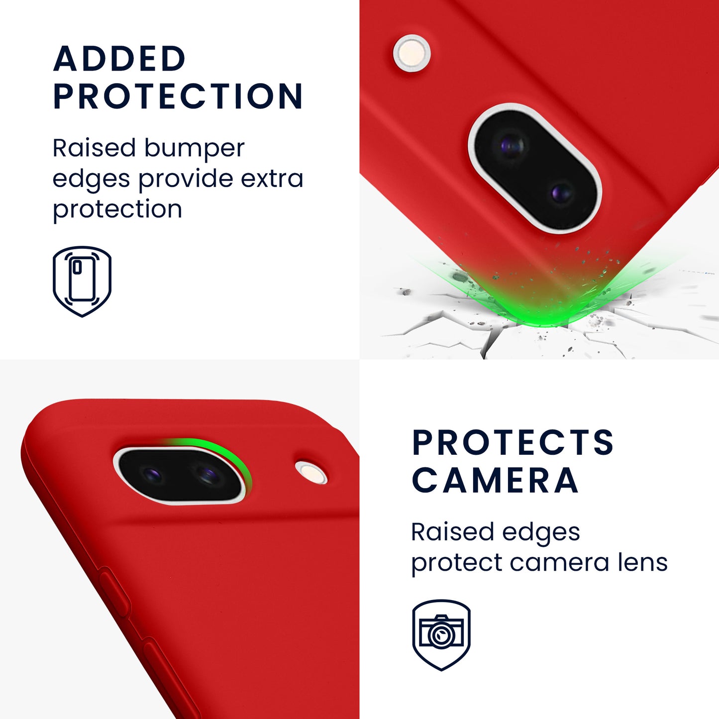 kwmobile Phone Case for Google Pixel 8a - Wireless Charging