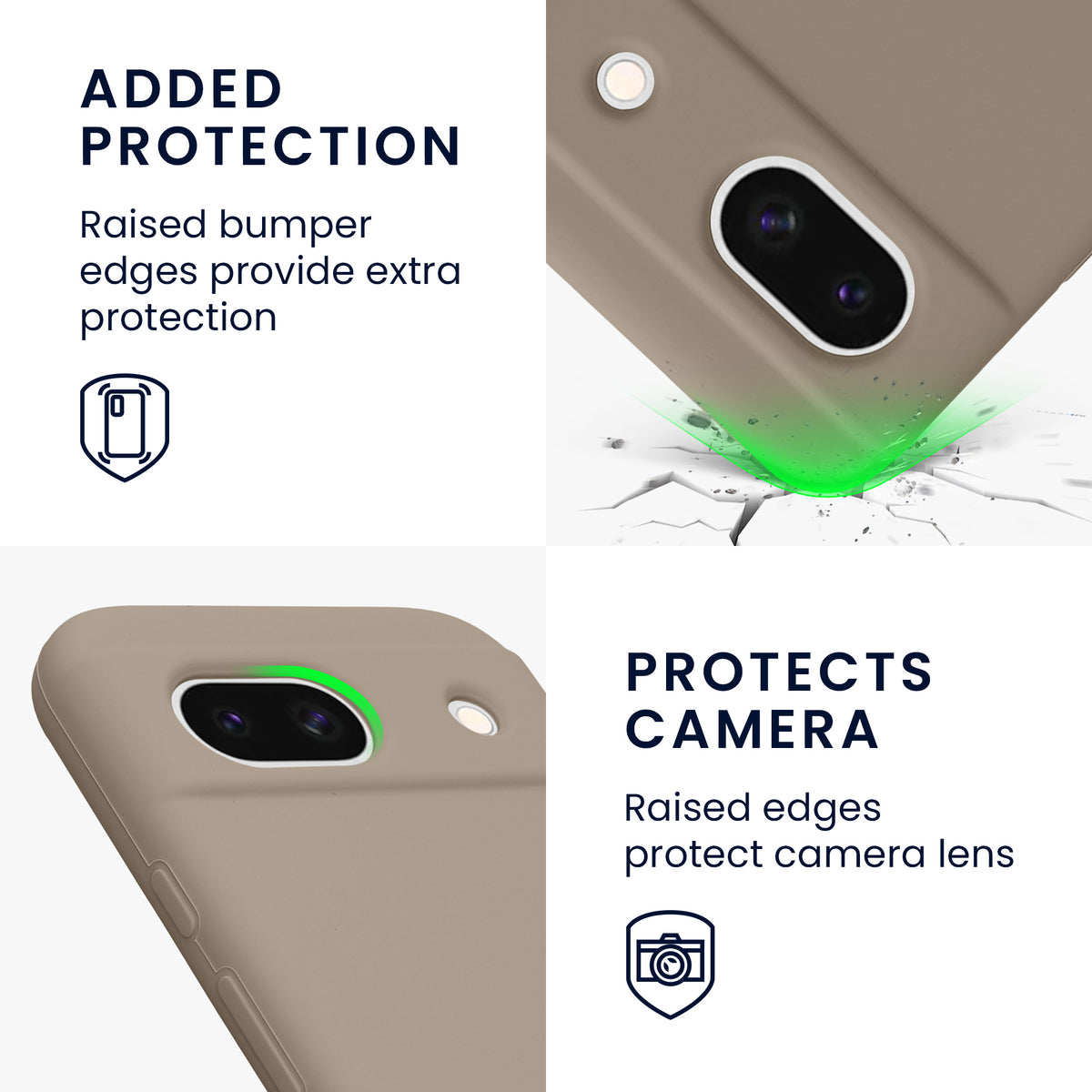 kwmobile Phone Case for Google Pixel 8a - Wireless Charging
